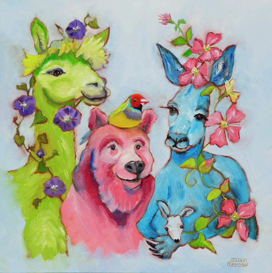 Color Friends Painting by Susan Thomas