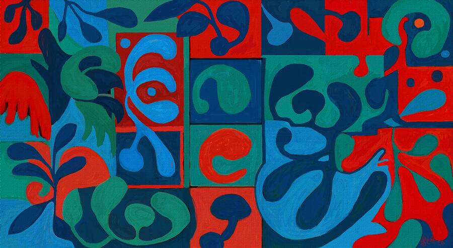 Color Fugue Painting by Sonja Kraft Color Fugue Painting by Sonja Kraft