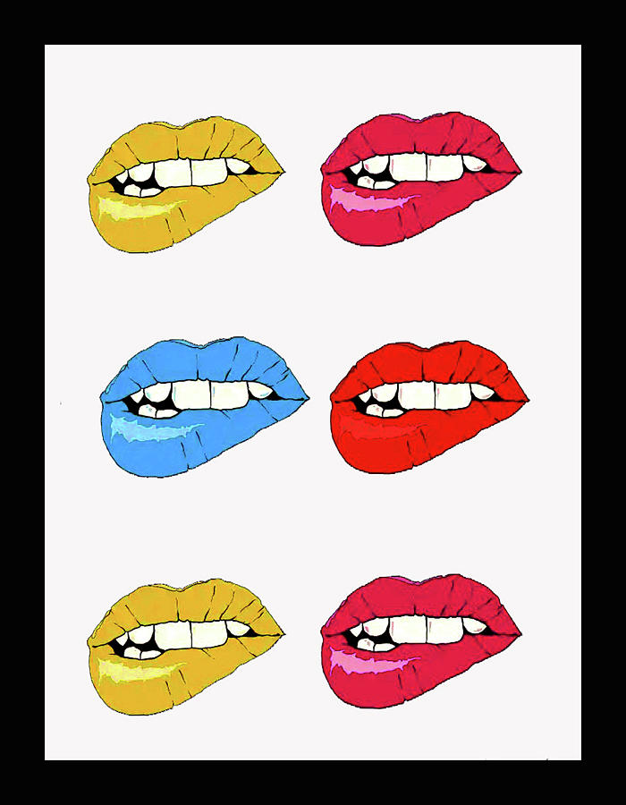 Color Lips Digital Art by Fine Art by Alexandra