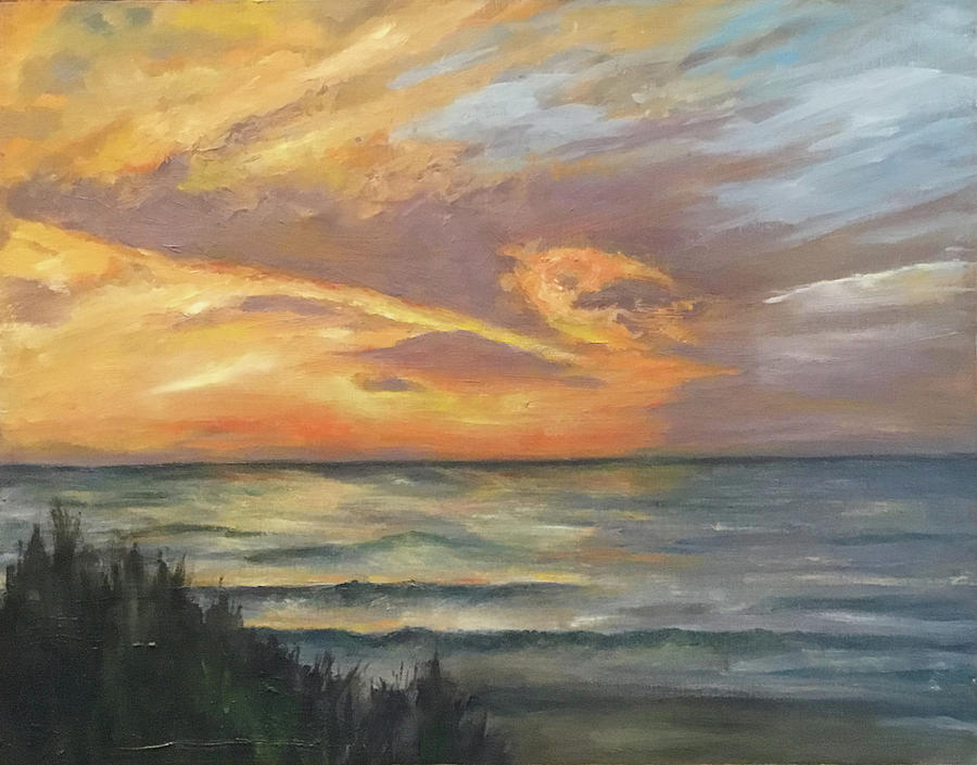 Color Me a Sunset Painting by Sandra Nardone