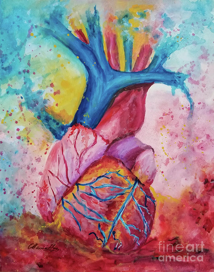 Color My Heart Painting by Olga Hamilton