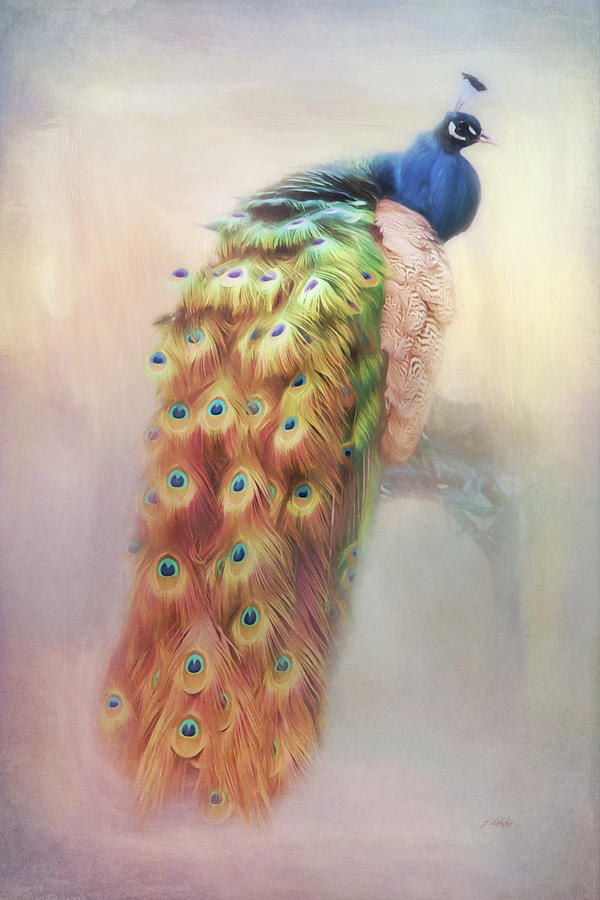 Color Of My Love - Peacock Art Photograph by Jordan Blackstone