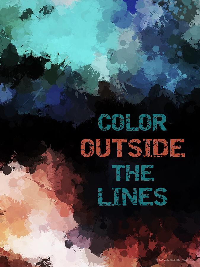 Color Outside The Lines Painting by Gail Marten