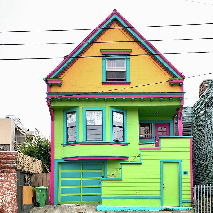Color Pop House Photograph by Julie Gebhardt