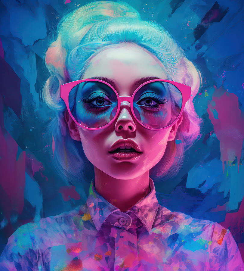 Color Portrait Digital Art by Scott Meyer