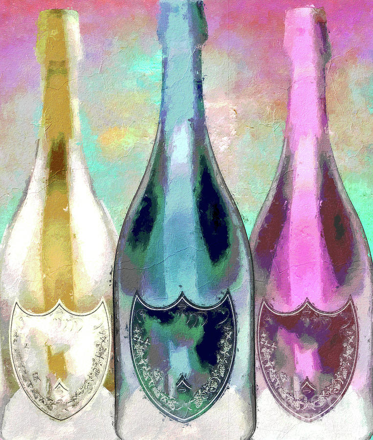 Bottle Painting - Color Riot by Mindy Sommers