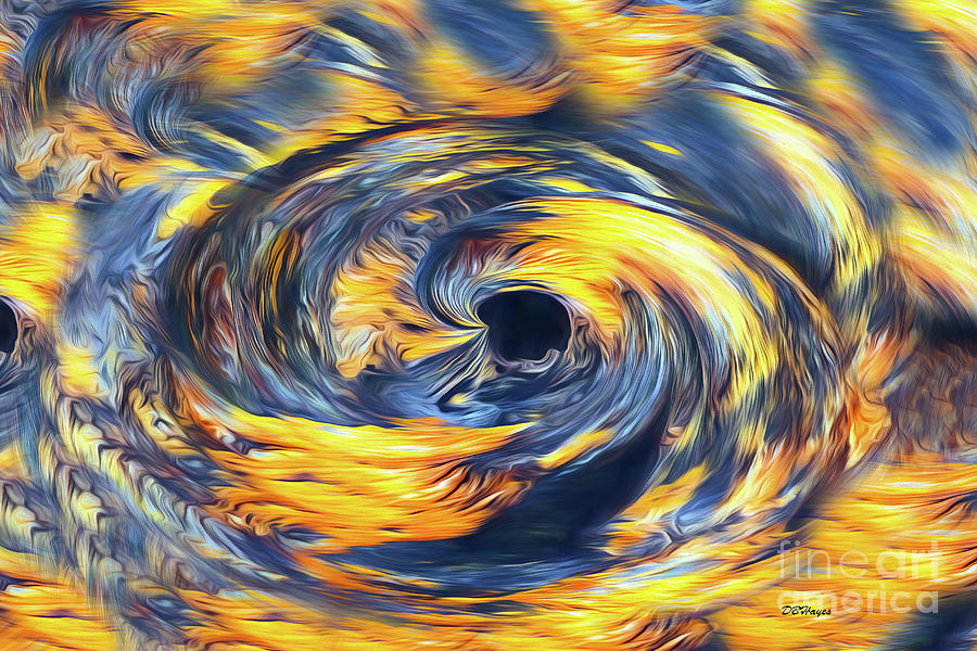 Abstracts Digital Art - Color Storm by DB Hayes