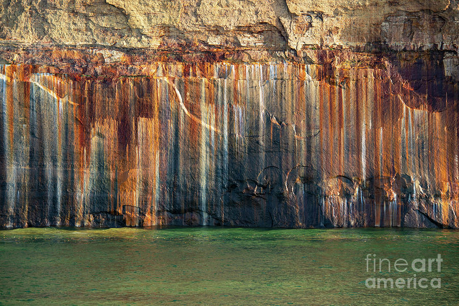 Color-streaked Sandstone Two Photograph by Bob Phillips