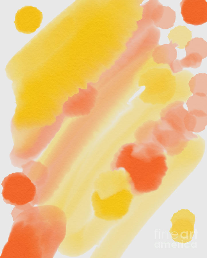 Color Study in Yellow and Orange Digital Art by Bentley Davis