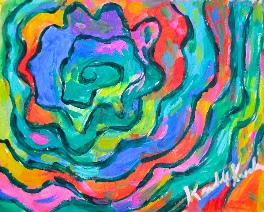 Color Twist Painting by Kendall Kessler
