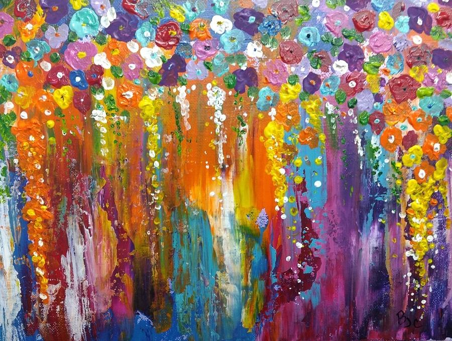 Color Waterfall Painting by Belinda Colby - Fine Art America