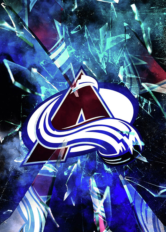 Hockey Drawing - Colorado Avalanche by Leith Huber