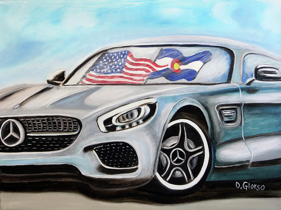 Colorado Benz Painting by Dean Glorso