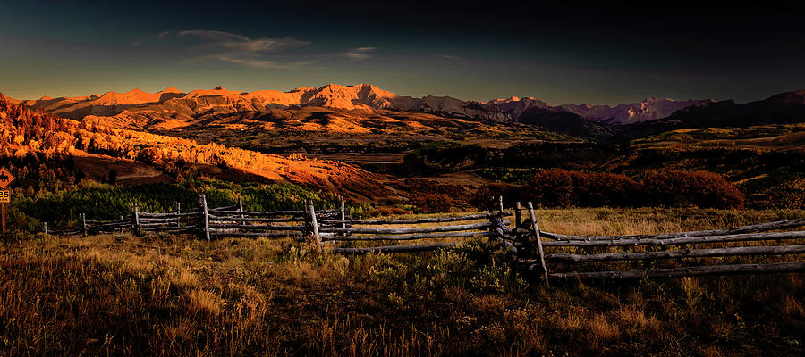 Colorado Fenceline in Autumn Photograph by Norma Brandsberg