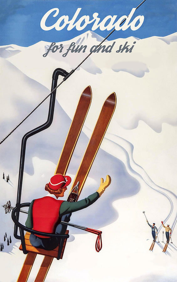 Colorado for Fun and Ski Digital Art by Long Shot