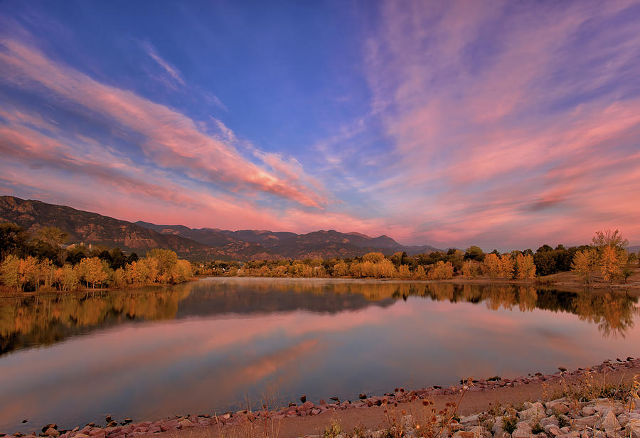 Colorado Lake Sunrise Photograph by Bob Falcone