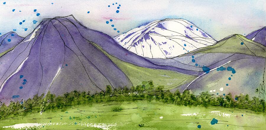 Colorado Landscape #14 Painting by Dawn Derman Colorado Landscape #14 Painting by Dawn Derman