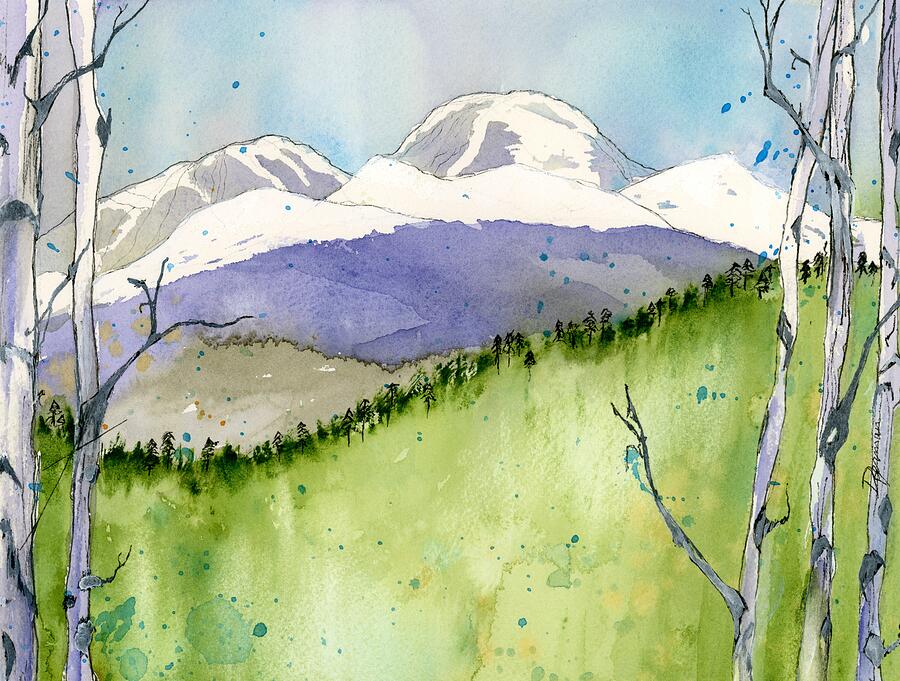 Colorado Landscapes #2 Painting by Dawn Derman Colorado Landscapes #2 Painting by Dawn Derman