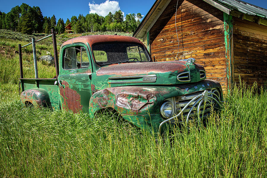 Barn Photograph - Colorado Mountain Truck by Steven Bateson