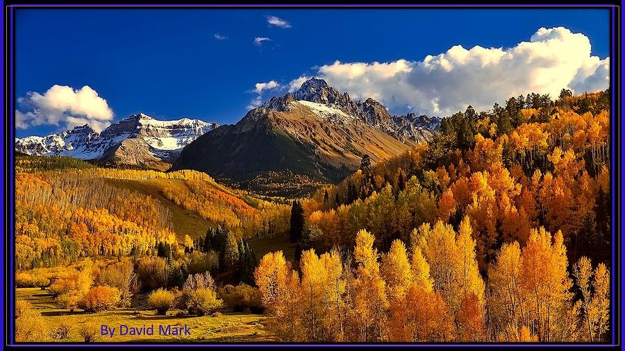 Colorado Mountains in Fall Mixed Media by Nancy Ayanna Wyatt