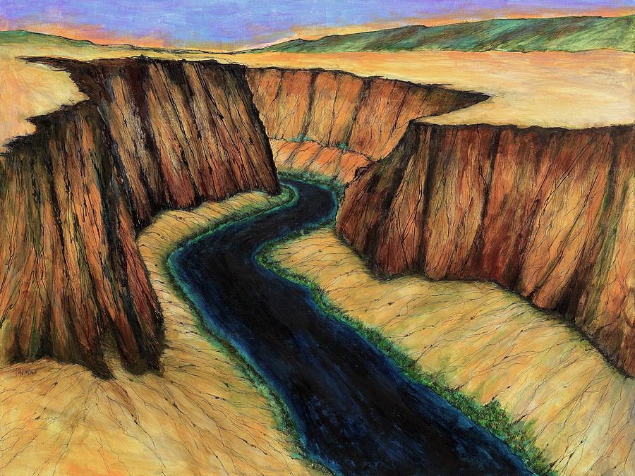Colorado River at Sunrise Painting by Robert Birkenes
