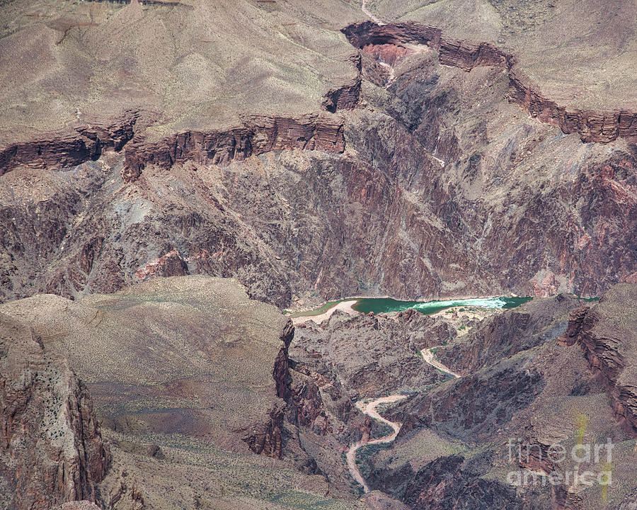 Grand Canyon National Park Photograph - Colorado River Overview Grand Canyon Landscape  by Chuck Kuhn
