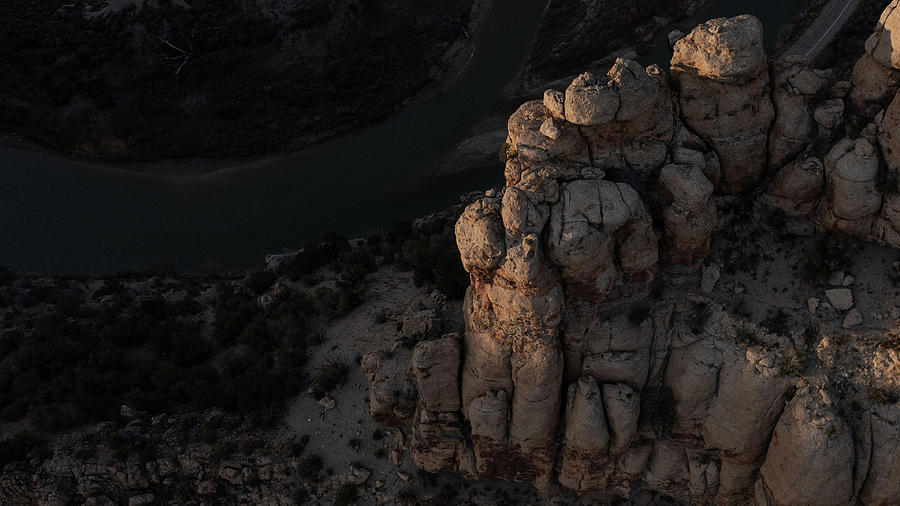 Colorado Rock face at Sunset  Photograph by John McGraw