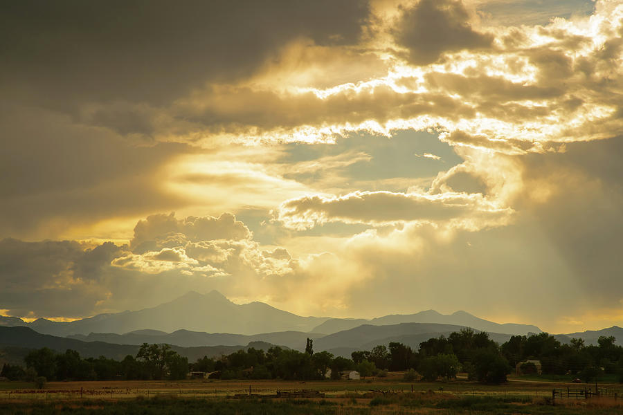 Colorado Rocky Mountain Golden Layers Photograph
