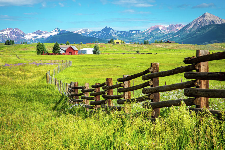 Colorado Rustic Fence Photograph by Steven Bateson