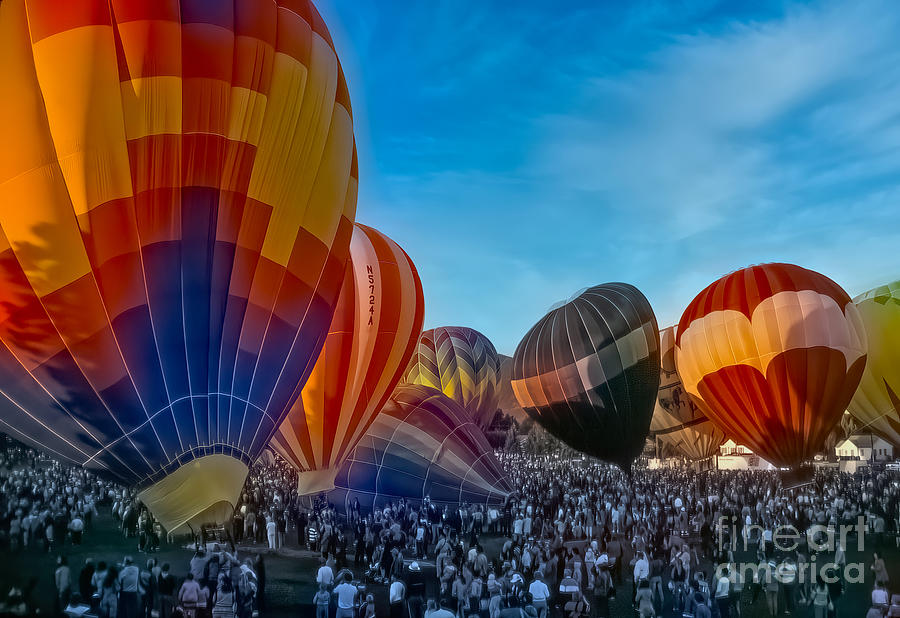 Hot Air Balloon Race In Colorado Springs Photograph by Richard Jansen