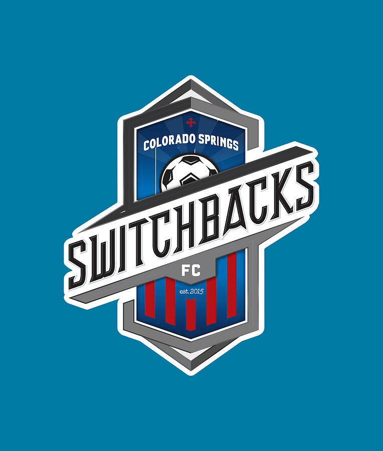 Colorado Springs Switchbacks FC logo Digital Art by Red Veles