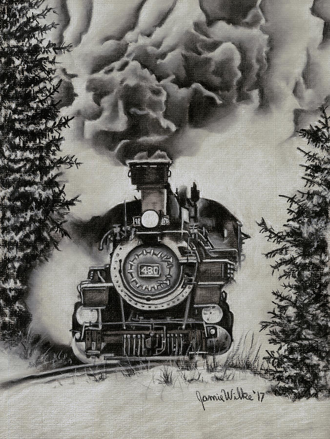 Old Steam Locomotive Engine Retro Vintage Stock Illustration - Illustration  of engraving, engine: 40329059