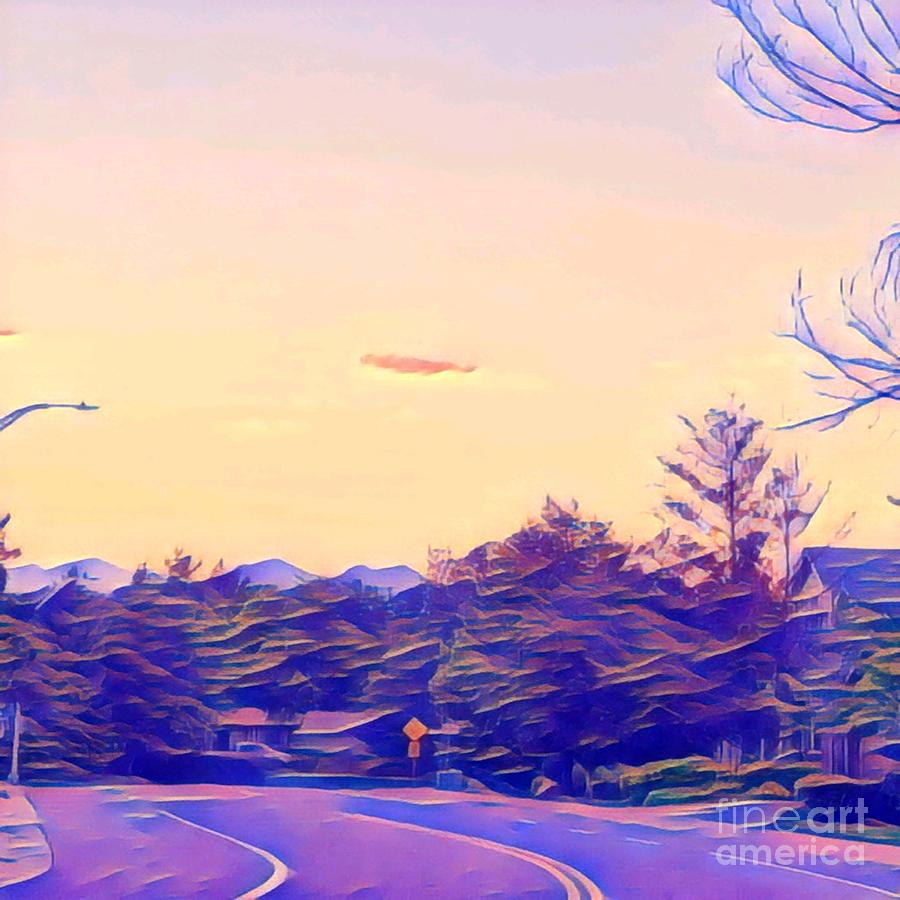 Colorado Sunset Road Digital Art by Mars Besso