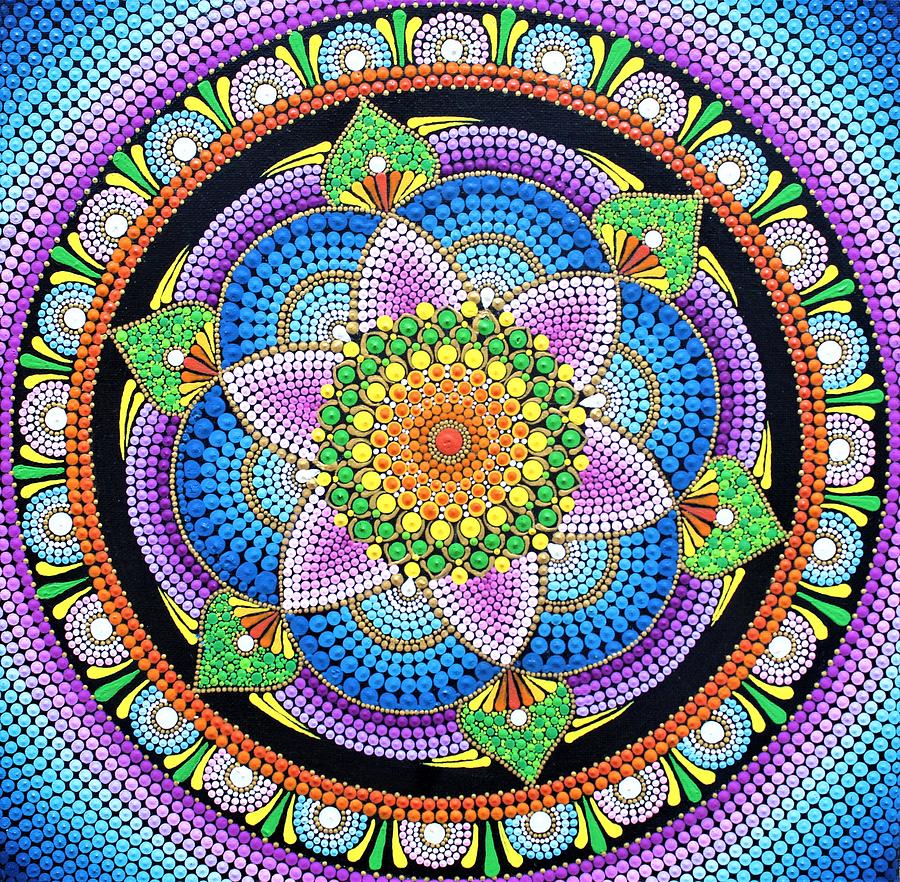Colorblast Mandala Painting by Archana Gautam