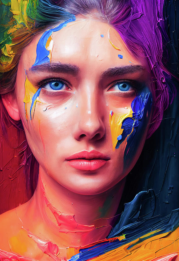 Colored Beauty Digital Art by Billy Bateman - Pixels