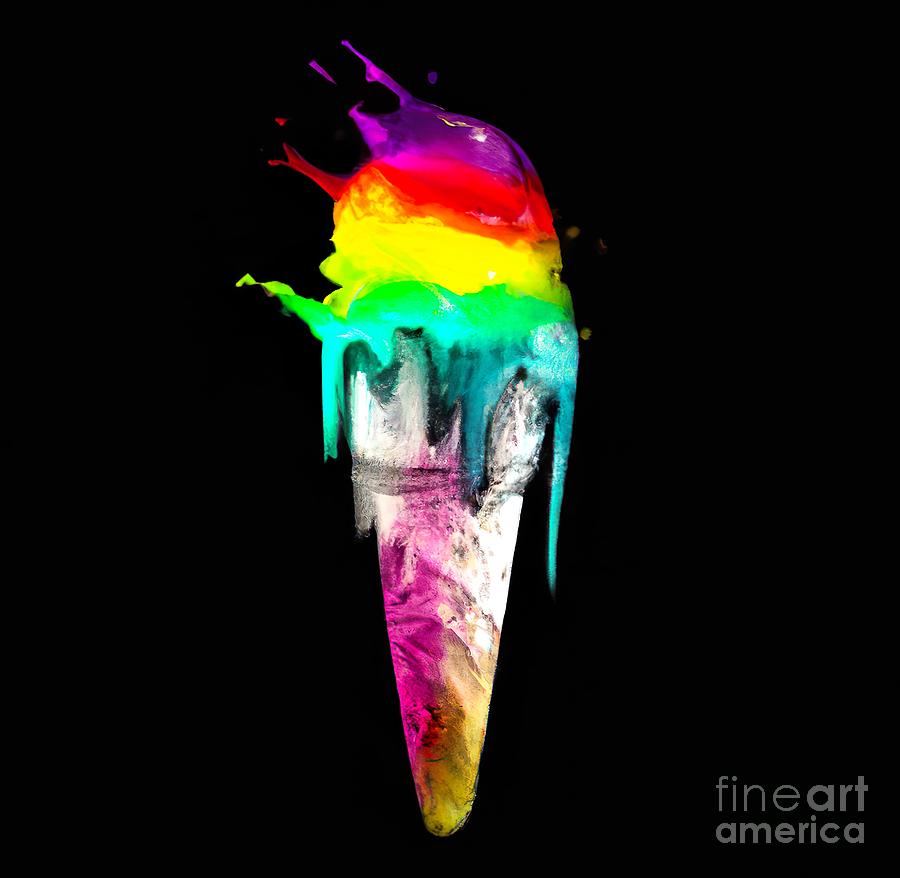 Colored Ice Cream Digital Art By Besas Designs Fine Art America 6862