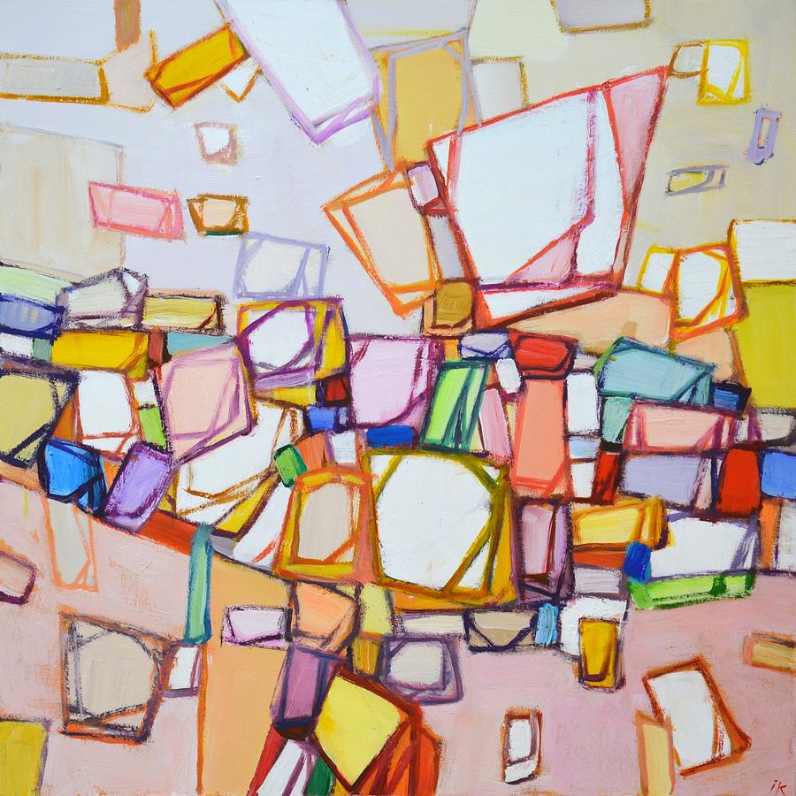 Colored maze. Painting by Iryna Kastsova