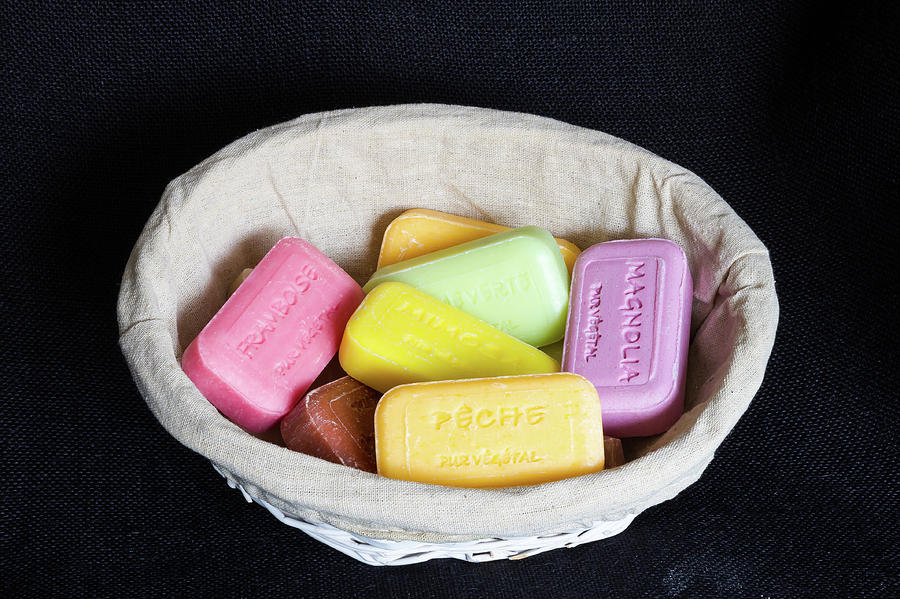 Colored soaps Photograph by Paul MAURICE