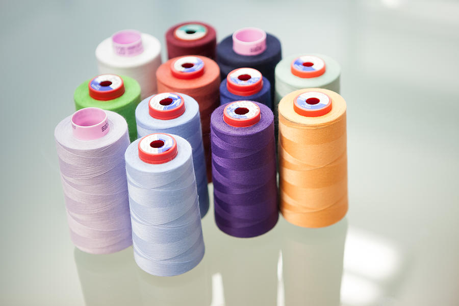Colored Spools Photograph by Barbara Geraci photographer
