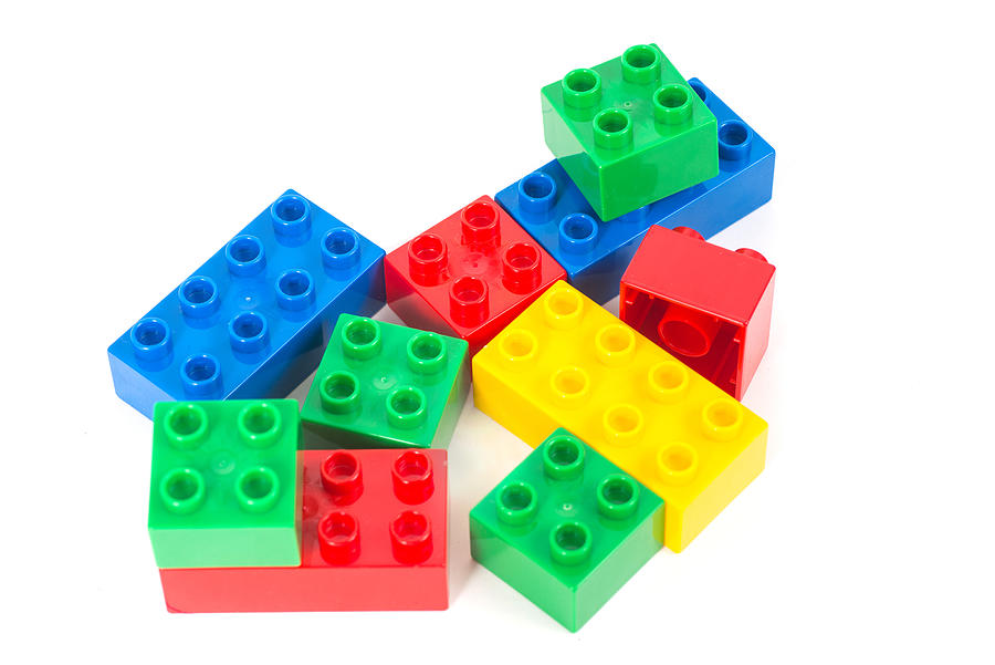 Colored Toy Cubes Photograph by Wakila