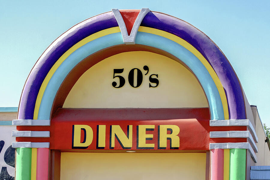 Colorful 50s Diner Photograph by Art Block Collections