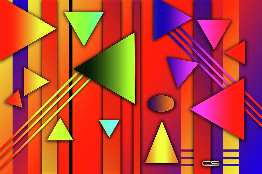 Colorful Abstract 1H Digital Art by Chuck Staley