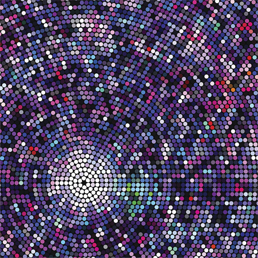 Colorful abstract disco ball background Drawing by Tmeks