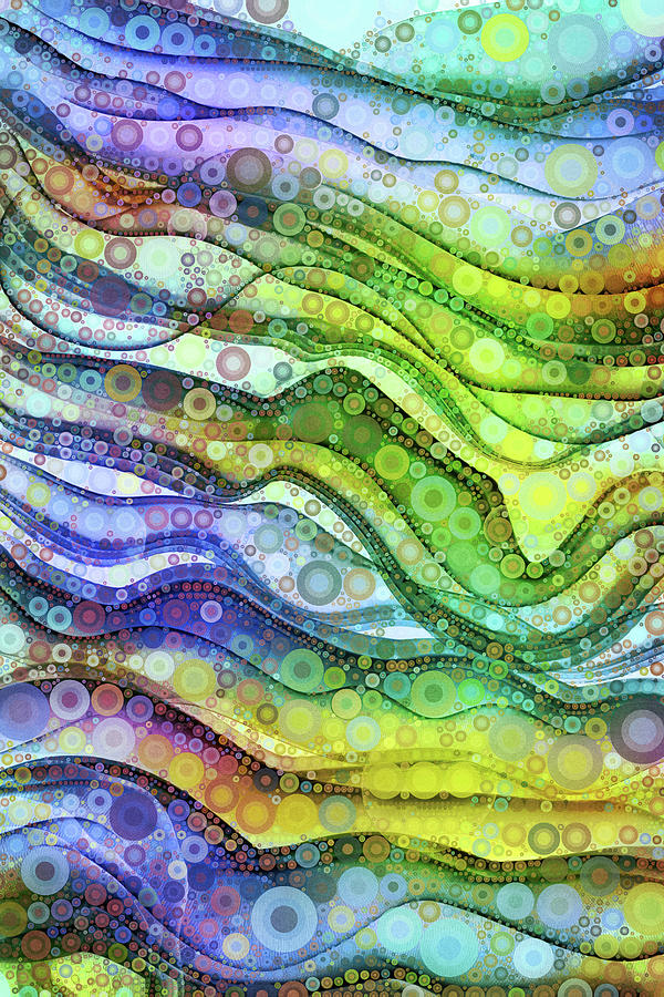 Colorful Abstract Flow Digital Art by Peggy Collins