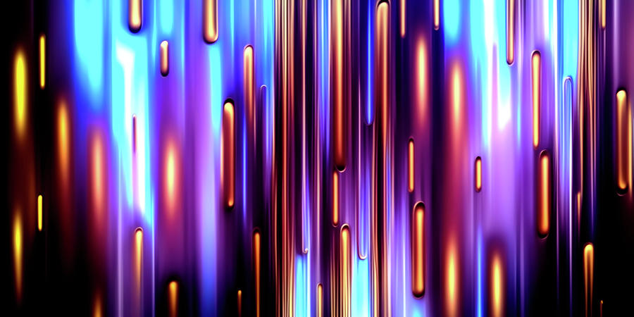 Colorful Abstract Vertical Neon Lines Background Digital Art by ...