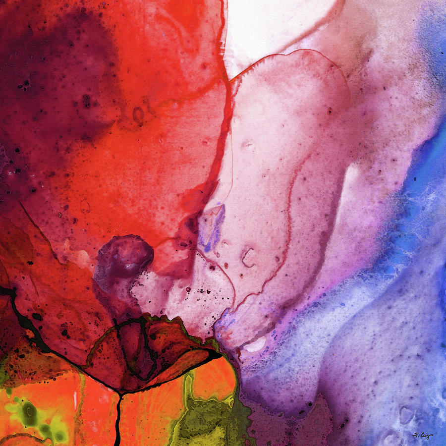Colorful Abstract - Where Love Grows - Sharon Cummings Painting by Sharon Cummings