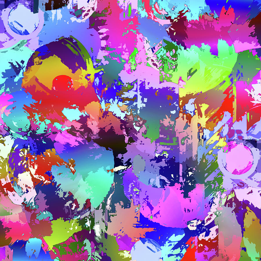 Colorful Abstraction  Digital Art by Grace Iradian