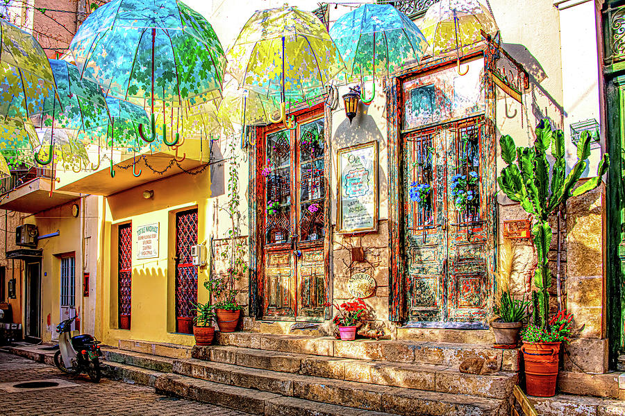 Colorful Aegina Greece Photograph by Douglas Wielfaert
