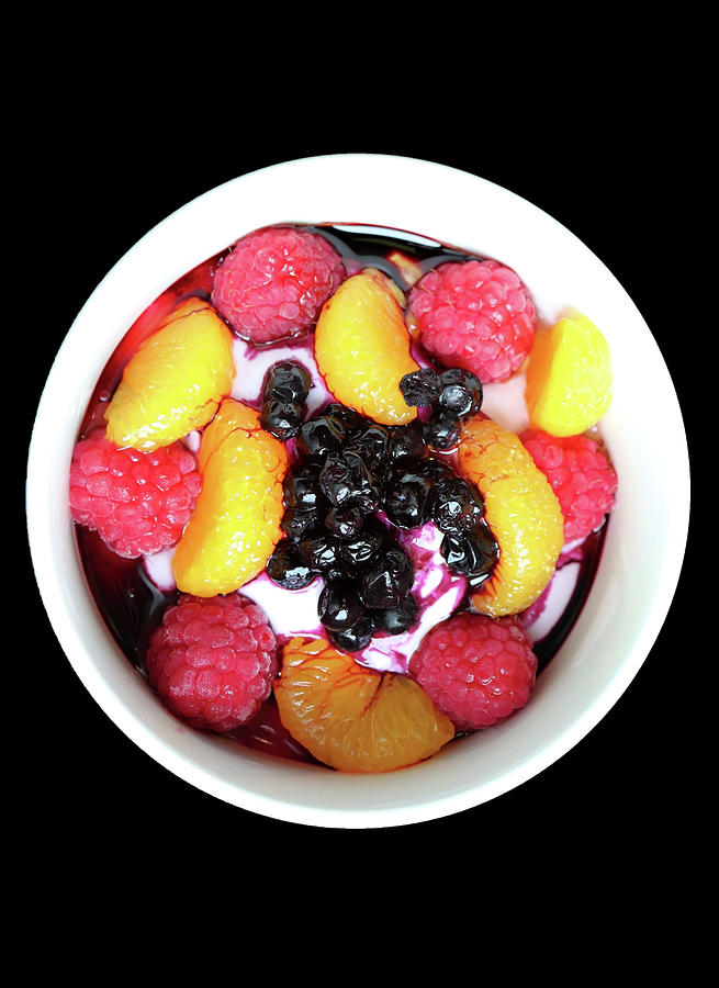 Colorful And Healthy Berry Quark Dessert Photograph by Johanna Hurmerinta