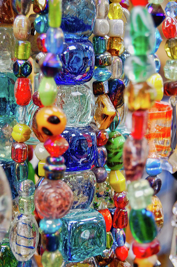 Colorful Antique Glass Beads Photograph by Sherrie Triest